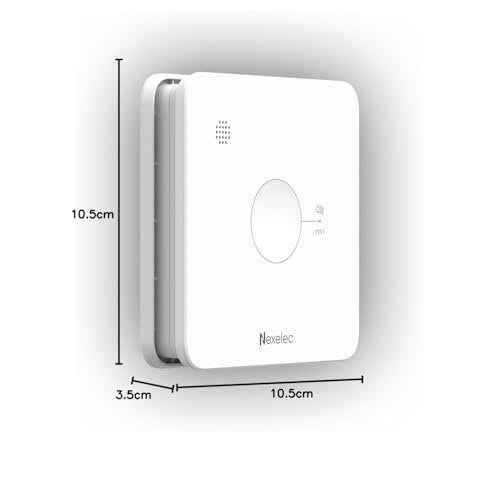 Detector de humo INSAFE con batería sellada de 10 años y diseño moderno y discreto 7