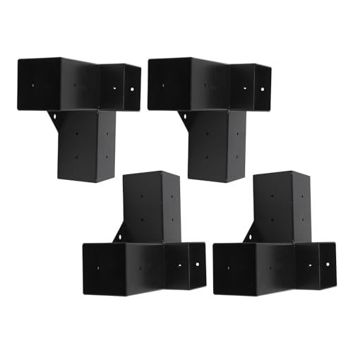 Support de pergola en acier lyrlody lot de 4 structures robustes haute résistance - 4