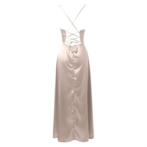 Robe de soirée longue en satin au drapé plissé d'exception