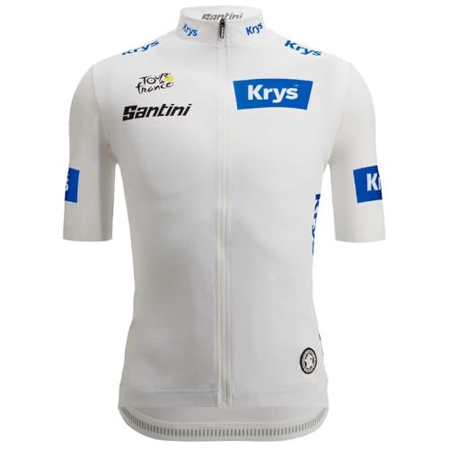 Santini Herren Radtrikot Tour DE France-White Fan Line White Jersey, Weißes Jersey, Größe XXL, XXL