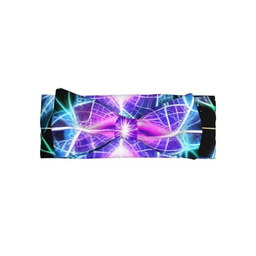 Eight Dimensional Space Picture Baby Bow Headband Super Stretchy Soft Bows Hair Accessories for Newborn Infants Toddlers Kids Girls