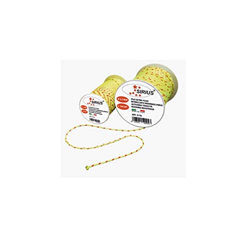  FILO EDILIZIA EXTRA GIALLO FLUO ALTA VISIBILITA\' TRECCIA SIRIUS 100mt DIAMETRO 1,5 MM