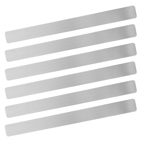 Mobestech 6 Tiras Metálicas Para Pizarra Ideales Para Pequeños Tableros De Anuncios De Pared Cinta Adhesiva Metálica Para Exhibición En Pared Tiras De Hierro Adhesivas Para Imanes