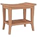 vidaXL Bathroom Side Table Desk Furniture with Storage Shelf Solid Wood Teak