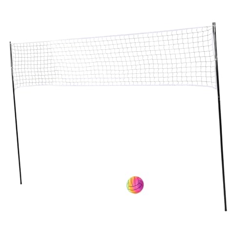 Bnineteenteam Portable Volleyball Set, Complete Volleyball Set, Portable Volleyball System with Equipment for Outdoor Beach Backyard