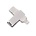 Produktbild Lee Lam USB-C-Flash-Laufwerk USB-C-Memory-Stick 3In1 Und USB-Micro-Dual-Stecker Für USB-Typ-C-Schnittstelle iPhone Android Und Computer,Fashionsilvercomputer,32GB