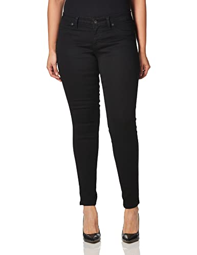 El Mejor Listado de Pantalones Riders - 5 favoritos. 42 Lee Jeans Riders para Mujer, Skinny Fit, Pantalón de Mezclilla, Ropa para Dama, Color Negro, Talla 15