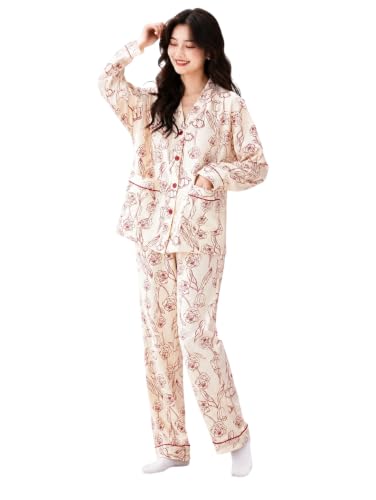 Image of LITZO Womens Korean Night Dress || Pyjama Set ||Korean Nightsuit || Women Nightwear ||Round Neck Half Sleeve Nightsuit || Loungewear || Everyday Nightdress (L-221-227)