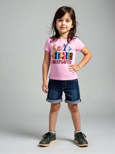 Image of First Day of Kindergarten Shirt First Day of School Gifts for Kids Kindergarten Shirts for Girls T-Shirt Top