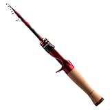 PURELURE Telescopic Fishing Rod Casting, Ultra Light Travel Rod 5' Solid Tip,...