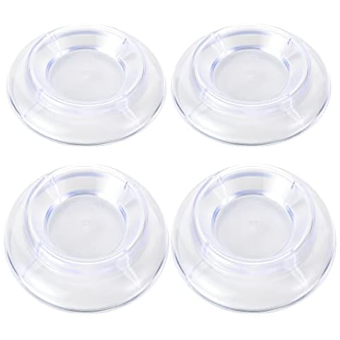 Sound harbor Piano Caster Cups for Upright,Piano Leg Wheel Floor Protectors 4 pcs Clear Acrylic Piano Coasters for Hardwood Floors Cover