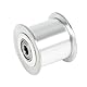 sourcingmap 3M20T 5mm Bohrung Aluminiumlegierung 16mm Riemen ohne Zahn Synchronriemenscheibe DE