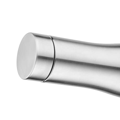 Image of TRIBBO Stainless Steel Water Bottle 750 ML, Water Bottles for Fridge, School,Gym,Home,Office,Boys, Girls, Kids, Leak Proof(Silver,Steel Cap, Set of 1, 750 ML Model-Flora)