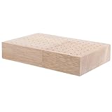 Housoutil Rechteckiger Holzspießhalter aus Eichenholz Snack und Lutscher Präsentationsständer für Party und Gastronomiebedarf Multifunktionales Cake Pop Displayregal