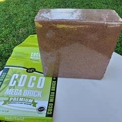 Coco Coir Mega Brick Organic Coconut Coir 11 Pound Coco Fiber Compressed Block Pre Washed Buffered Rhp Cert Potting Soil Indoor Outdoor Garden Use Vegetable Flower Seed Starter #TOP6
