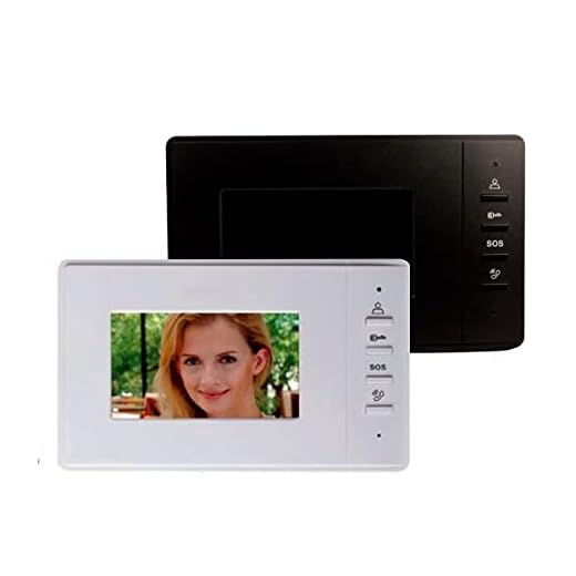 Interfone Voz Para Casa Vídeo Porteiro Eletrônico Interno Bivolt Monitor Colorido Tela 4.3" Lcd Viva Voz Destrava Portão Câmera Visão Noturna PREMIUM ONYK (BRANCO)