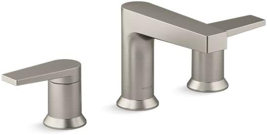 Kohler K-97100-4-BN Taut Bathroom Sink Faucets, Widespread, Vibrant Brushed Nickel