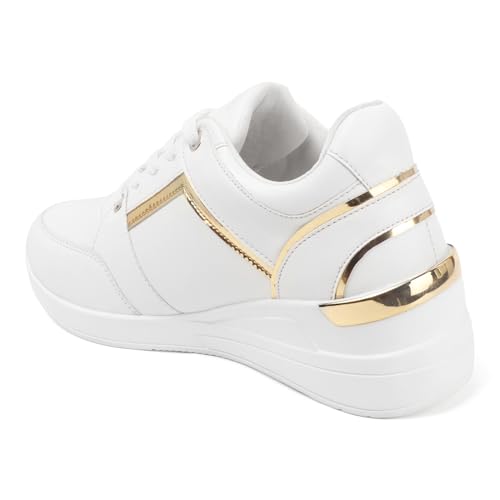 Image of Vendoz Women Casual High Heel Sneakers I Cushioned Insole I All Day Comfortable I Lightweight and Stylish Shoes for Girls CNV7062