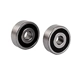 Contenido del paquete: 2pcs x rodamiento rígido de bolas; Ancho total: 5.5mm / 0.22' '(Package Content: 2pcs x Deep Groove Ball Bearing; Overall Width: 5.5mm/0.22"