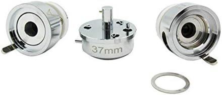 ChiButtons 37mm (1.5") Interchangeable Round Die Moulds-S1 + Free Pin Button Components (100 Sets)