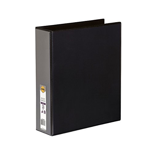 MARBIG(R) Clearview Insert Binder A4 2D Ring 50Mm Black 5422002B