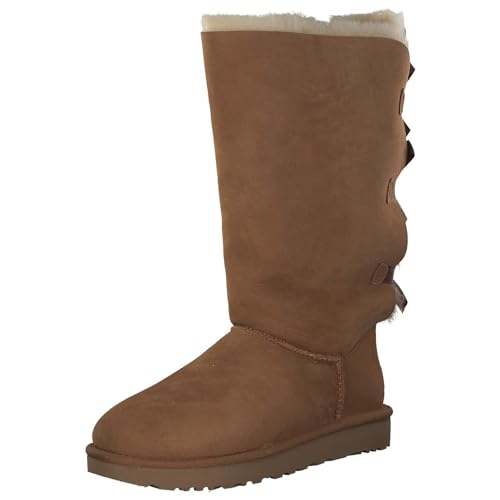 UGG Women's Bailey Bow Tall Ii Boot, Chestnut, 06