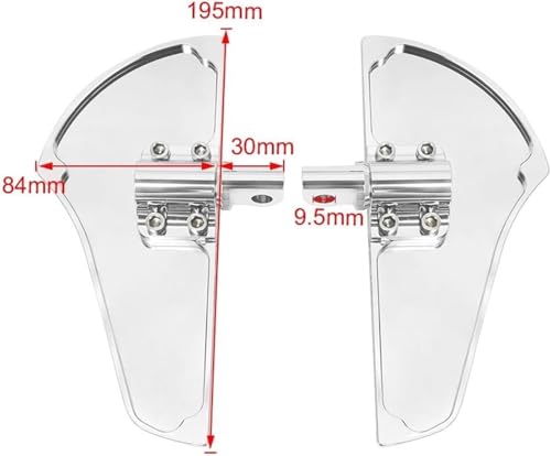 Repose-pédales de moto anti-glisse pour sécuriser l'appui sur Sportster et Touring - 4