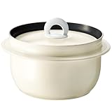 アサヒ軽金属 アサヒ釜 むすび 釜めし用釜 釜飯 2.1l 2.1リットル 健康料理 3合炊き 簡単調理 レシピ集付き 内面 フッ素樹脂加工 キッチン 調理器具 炊飯 無水調理 なべ 両手鍋 万能鍋 深型 ガス火 IH対応 おしゃれ シンプル かわいい プレゼント 新生活