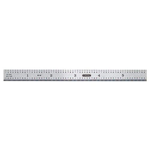 General 676 6" Rigid Steel Rule With 4R Graduations