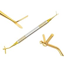 أداة تعبئة الأسنان المركبة متعددة الوظائف 5 في 1 من ARTMAN INSTRUMENTS - 2 مكثف، 2 شفرة و1 بلوط، مطلية بالذهب من الفولاذ المقاوم للصدأ