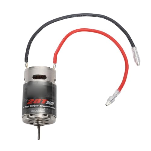 High Torsion Low Noise Black 390 RC Motor with Stainless Steel Brushed Motor for1/16 RC Car