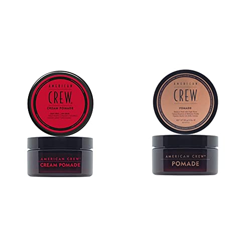 American Crew Pomada de Fijación Ligera/Poco Brillo 85 g & Pomada Fijación Media/Brillo Alta 85 g