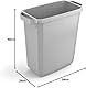 Durable Abfalleimer Durabin Eco 60 Liter, Blauer Engel zertifiziert, mit Tragegriffen, grau, 1800503050