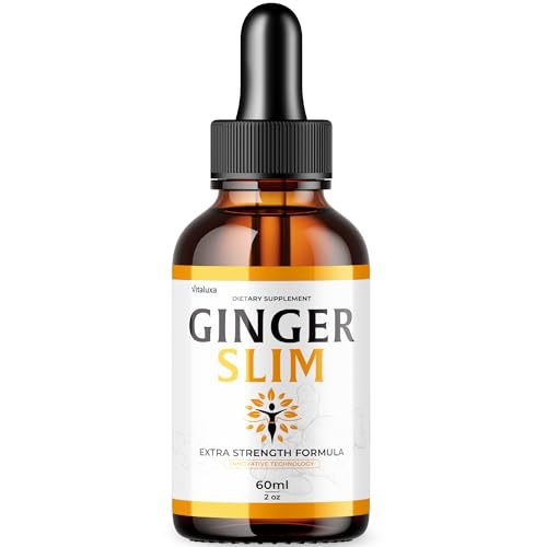 Ginger Slim Drops, GingerSlim Droppers Supplement Official Premium Formula, Ginger Slim All Natural Liquid Support Advanced Maximum Strength Formula Healthy Wellness Drops Reviews Made in USA (2 oz)
