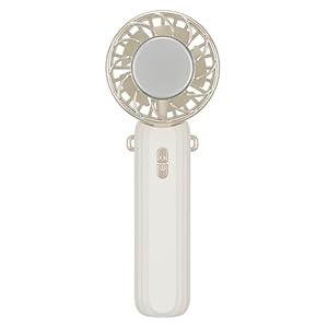 オーム(OHM) 扇風機 ミニ ポータブル USB充電式 冷却プレート付きハンディファン ネックファン デスクファン 卓上 ホワイト KIS-HF2000JA-W 08-1603 オーム電機" 