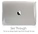 UESWILL Compatible with MacBook (Retina, 12-inch, 2015/2016/2017) Model: A1534, Glossy Transparent Hard Shell Case Cover + Microfibre Cleaning Cloth, Crystal Clear