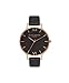 Produktbild Olivia Burton Analog Quarzuhr für Damen mit Schwarzes Lederarmband - OB15BD66