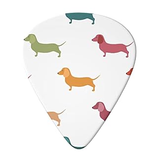 Lot de 6 médiators mignons teckels pour guitare acoustique, guitare électrique, basse, ukulélé – fins, moyens et épais. - Les Beatles, Paul McCartney, John Lennon, RIngo Starr, George Harrison Lot de 6 médiators mignons teckels pour guitare acoustique, guitare électrique, basse, ukulélé - fins, moyens et épais. – Image 3
