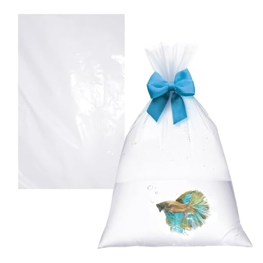 APQ Clear Plastic Fish Bags 6" x 12", Pack of 100 Large Fish Bags for Transporting, 2 Mil Thick Poly & Plastic Packaging Bags, Durable Fish Carrier Bag, Food Grade Poly Clear Plastic Bags for Fish