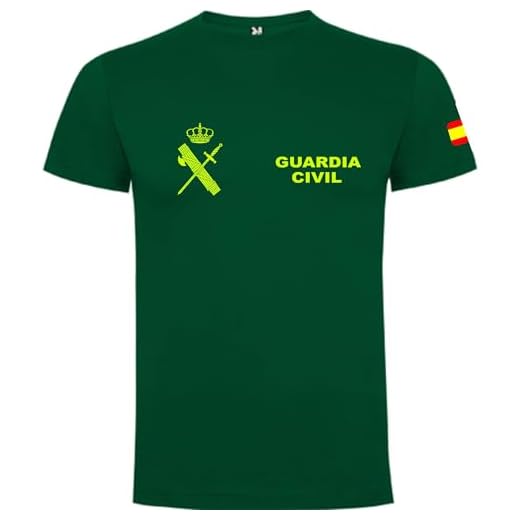 Piel Cabrera Camiseta Guardia Civil (Talla M, Verde)