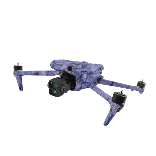 Image of MightySkins Glossy Glitter Skin Compatible with DJI Air 3 - Blue Butterflies | Protective, Durable High-Gloss Glitter Finish | Easy to Apply