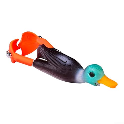 Leurre de canard flottant avec action vibrante pour attirer les poissons prédateurs (A)