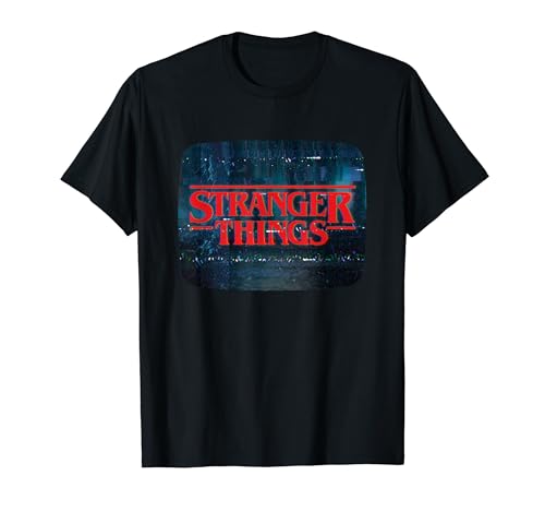 Stranger Things Retro T.V. Glitch Panel Tシャツ