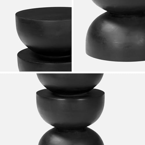 Table d'appoint Sita en bois noir pour petit espace - 6