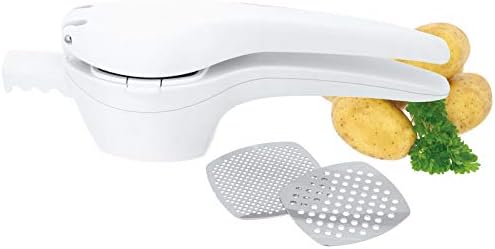Judge Potato Masher, Stainless Steel, White