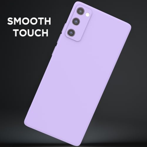 Image of Outlouders Back Cover for Samsung Galaxy S20 FE 5G | Camera Protection | Durable Soft Matte Silicone Bumper Case (Purple)