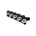 Fupiomeef 5 Pcs M12 8 Pin A Code Male Connector, IP67 Waterproof A Code Industrial Circular Connector Field Assembly Wireable Adapter Unshielded Right Angle Type Sensor for PG7 Cable 60V 4A