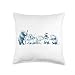 Vintage Animal Band Funny Forest Animals Playing Music Throw Pillow