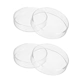 PATIKIL 90mm/3.54inch Glass Petri Dish, 2Pcs Borosilicate Glass Petri Dishes with Lids Plates for Lab Science...