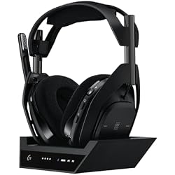 Logitech G Astro A50 X Lightspeed Wireless Gaming Headset + Base Station Playsync for Xbox Series X|S PS5 PC/Mac Nintendo Bluetooth HDMI 2.1 Passthru - Black